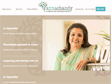 Tablet Screenshot of annachandy.com